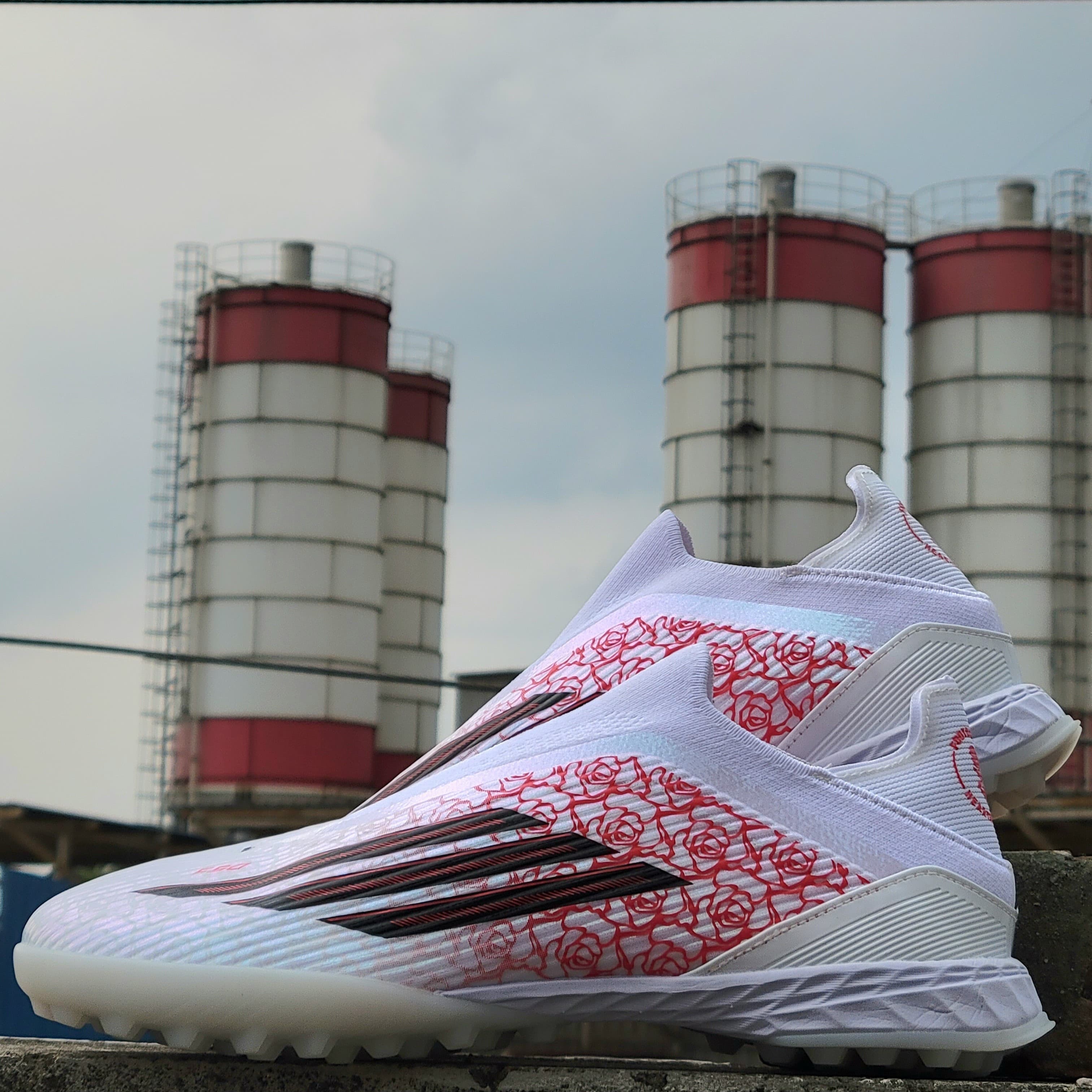 adidasF50 Elite Lamine Yamal Laceless FG 'White Lucid Red'